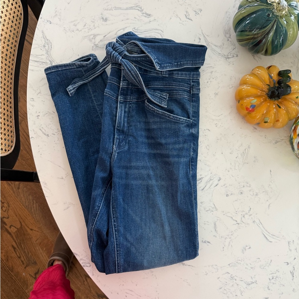 MOTHER Classic Blue Denim Jeans The Triple Stack Looker